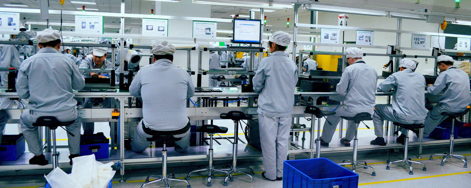 铝型材装配台比亚迪电子案例